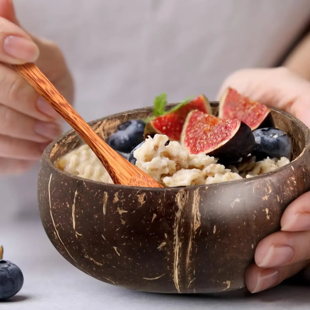 Coconut Bowl and Spoon Set